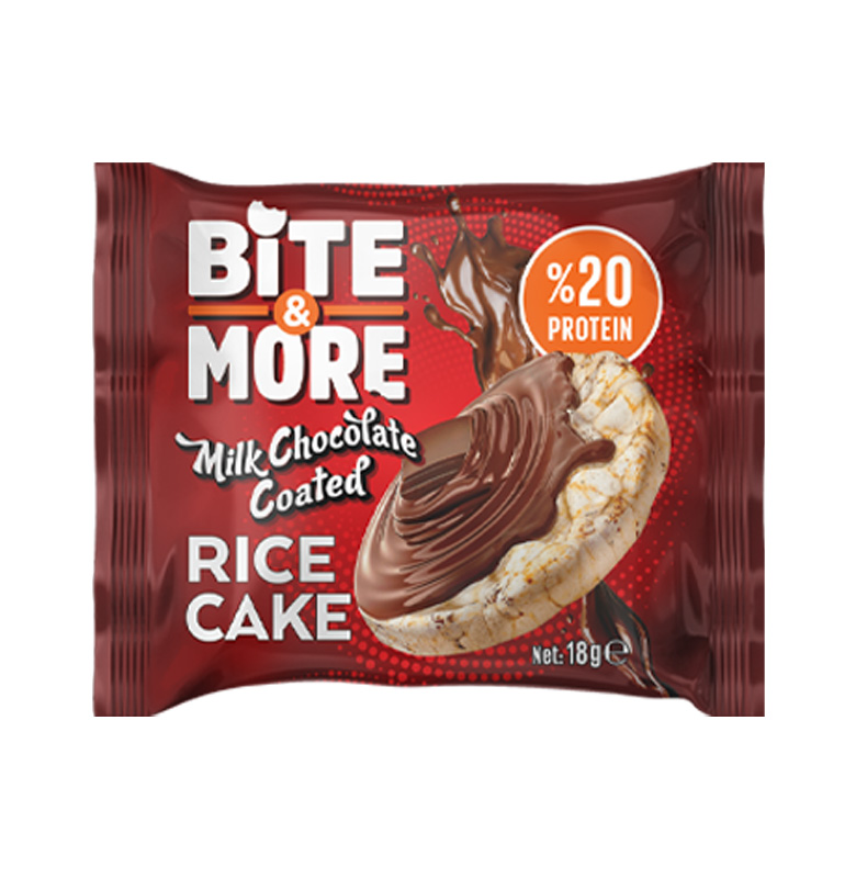 Bite & More Rice Cake Milk Chocolate Coated 18 gram