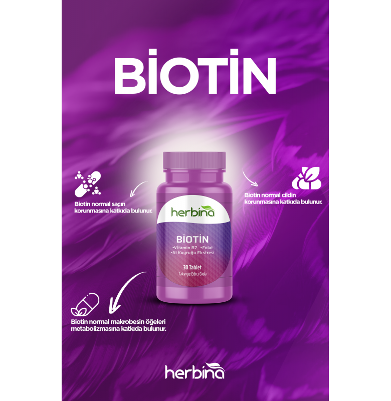 Herbina Biotin 5000mcg 30 Tablet - 3
