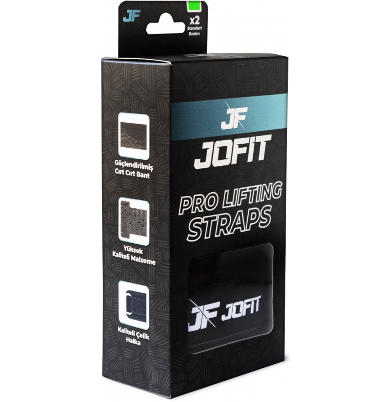 Jofit Pro Lifting Straps Siyah - Neon Yeşil - 2