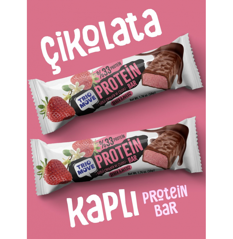 Trio Move %33 Protein Bar Çilek 9 Adet x 50 gram - 2