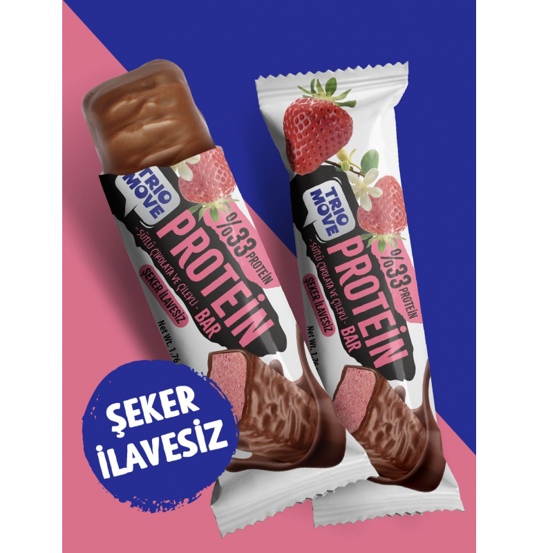 Trio Move %33 Protein Bar Çilek 9 Adet x 50 gram - 3