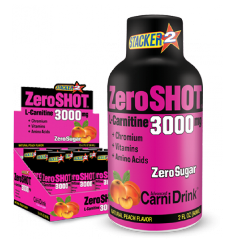 ZeroShot L-Carnitine 3000 mg. Şeftali